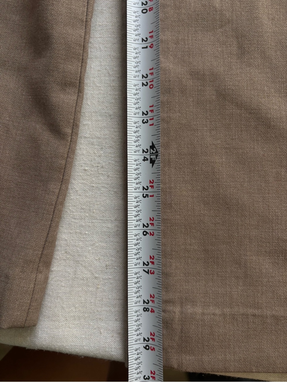 Aritzia The Effortless High Rise Straight Leg Tailored Pants Brown Size 00 - Picture 10 of 11